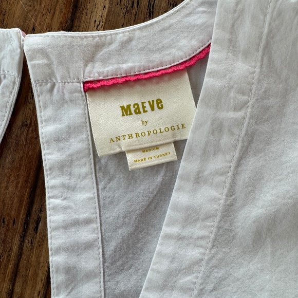 NWOT Maeve Flutter-Sleeve Top by Anthropologie in sz Medium - Picture 3 of 11